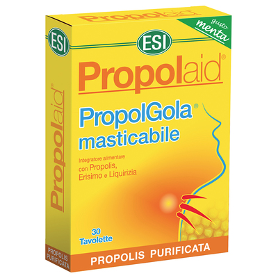 PropolGola masticabile Menta 30 tavolette masticabili