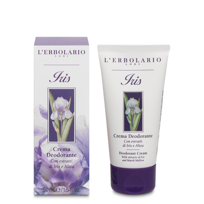 Crema deodorante con estratte di Iris e Altea, l'Erbolario